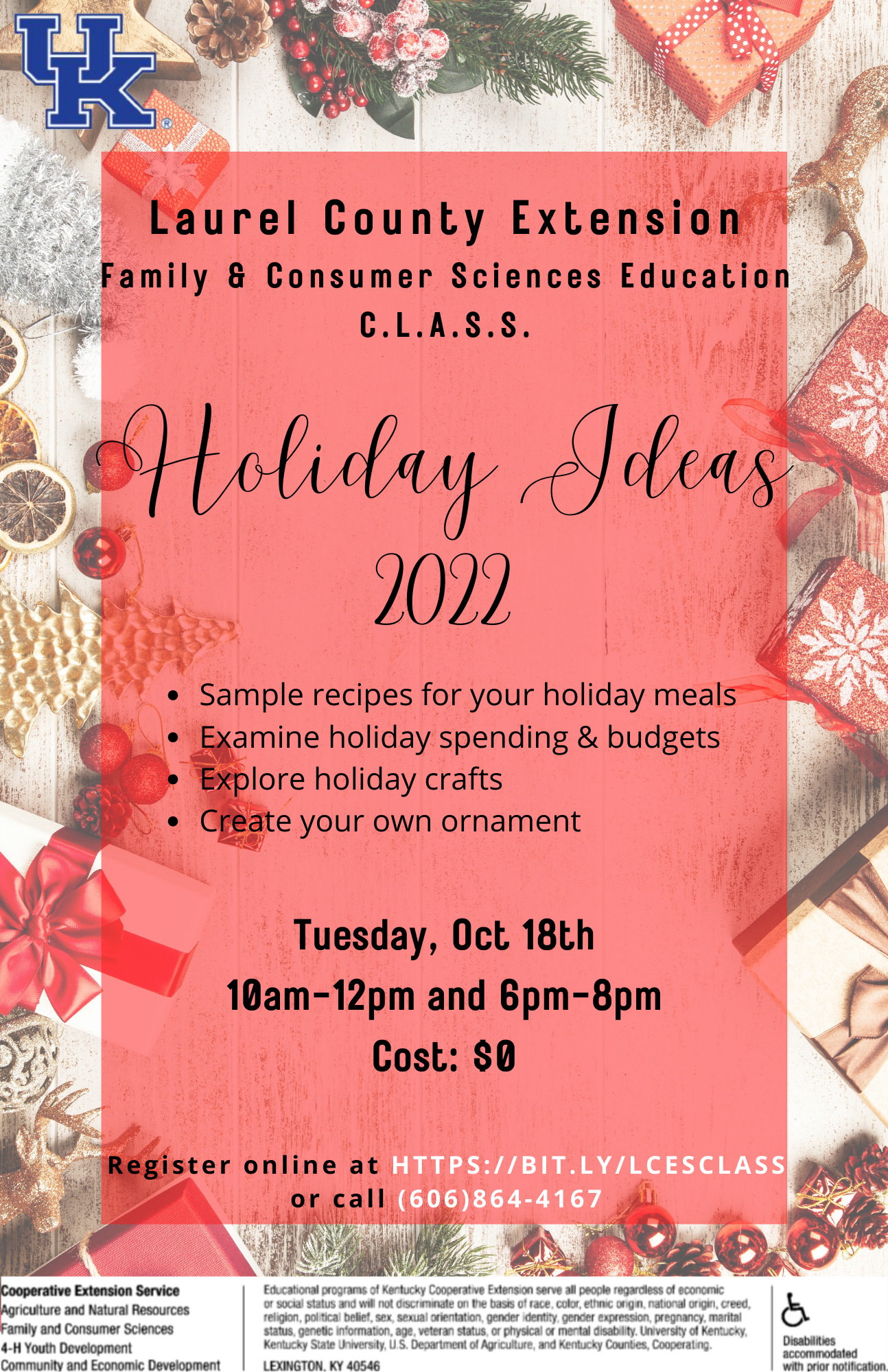 Holiday Ideas Laurel County Extension Office
