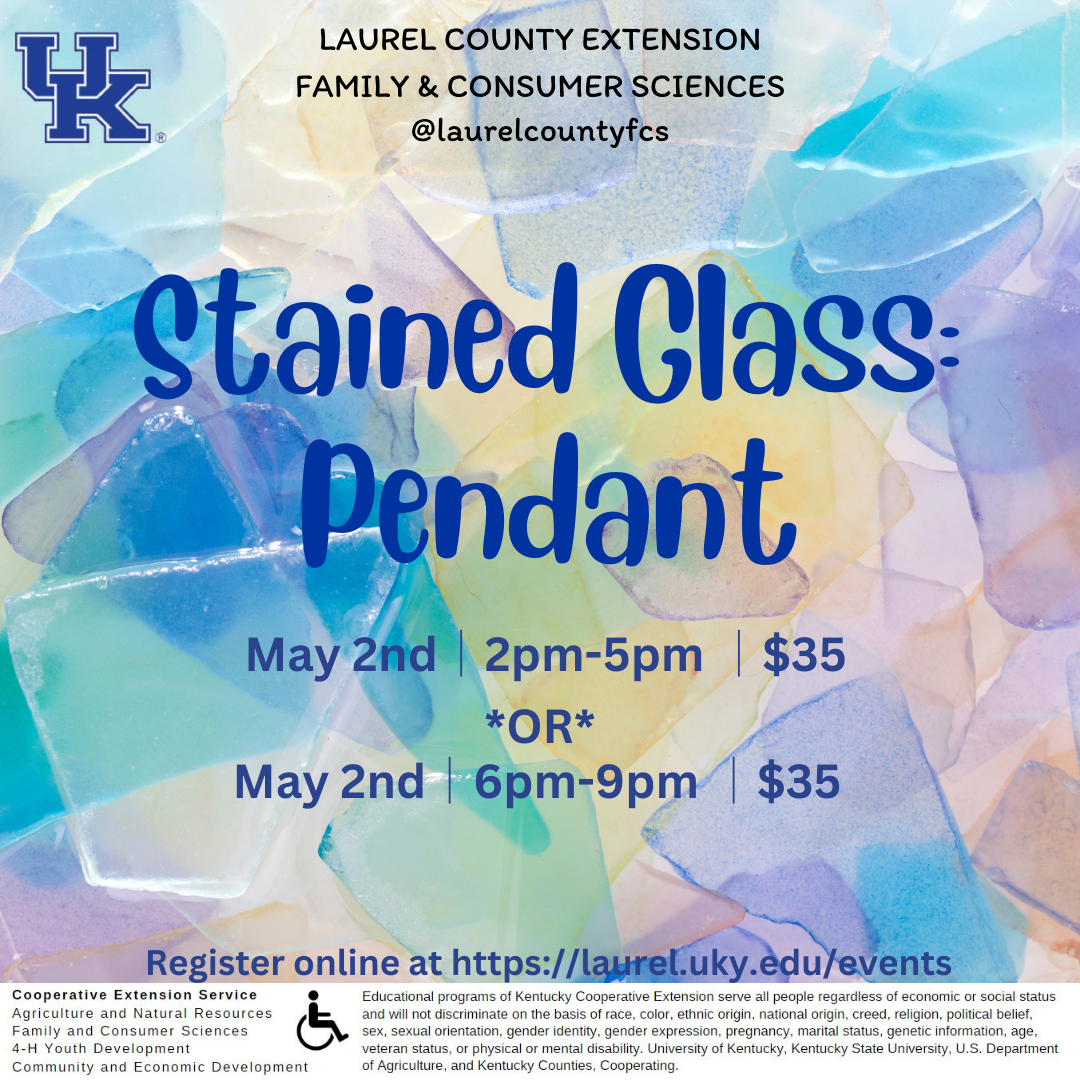 Flyer with a background of broken glass with the class title and details included.