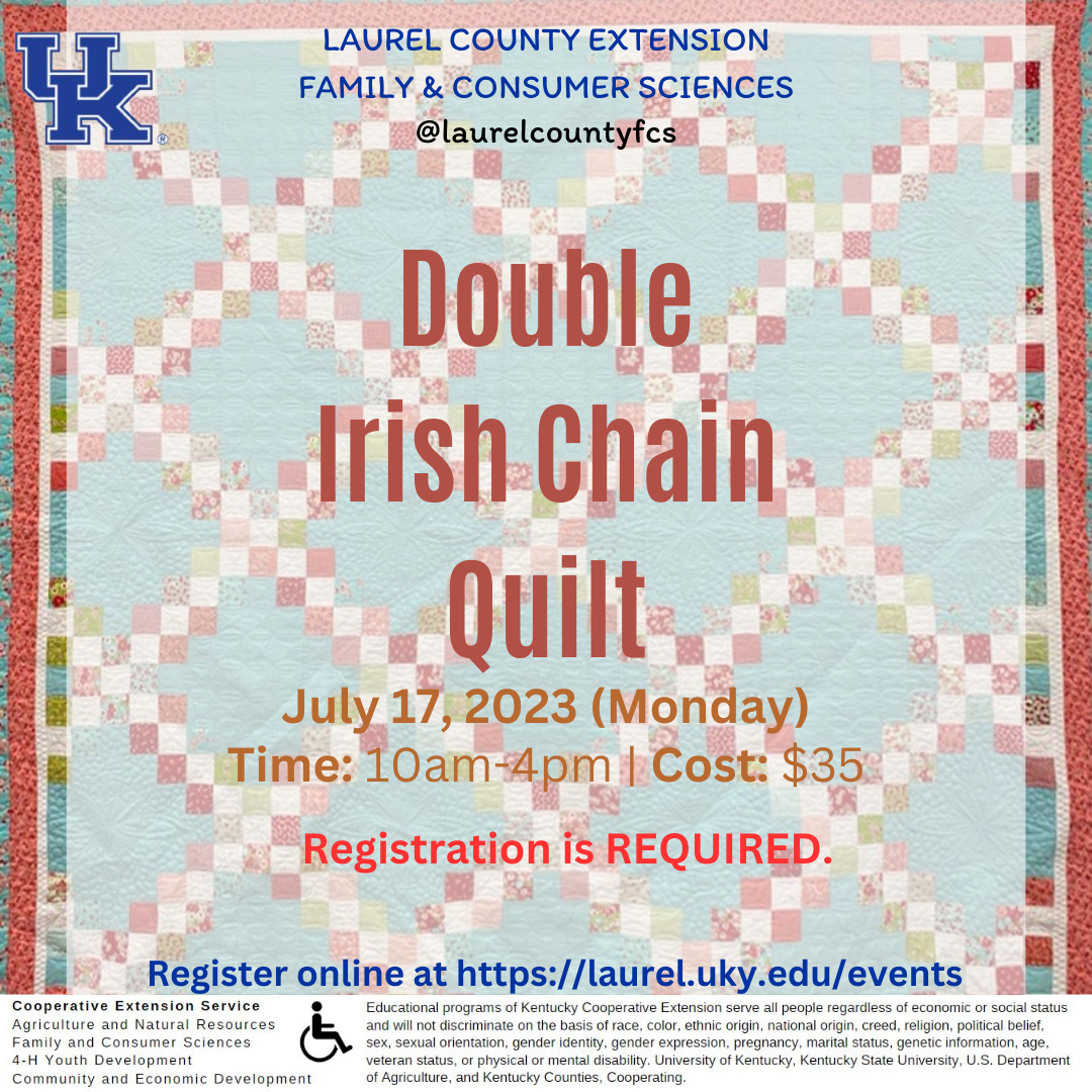 Flyer detailing class details such as date, time, and description.