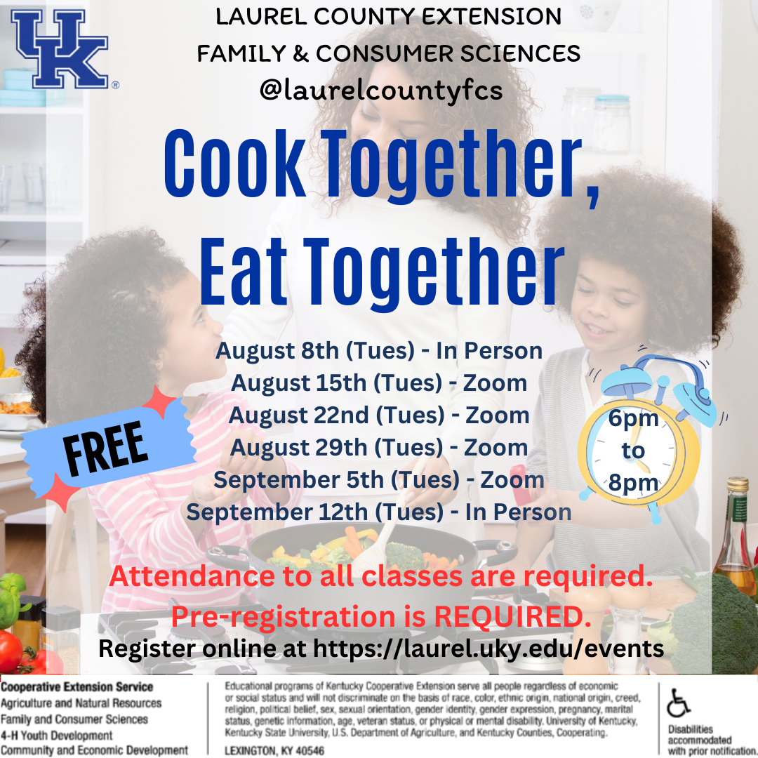 Cook Together, Eat Together | Laurel County Extension Office